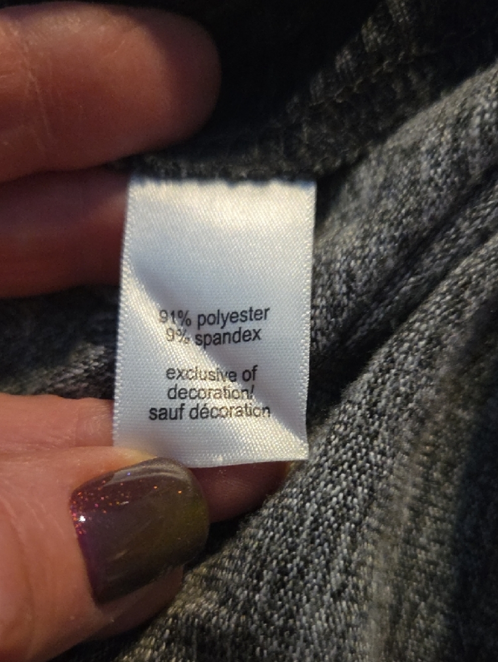 Maurices Women's Camouflage Sweater - Gray & Dark Gray - Picture 3 of 6